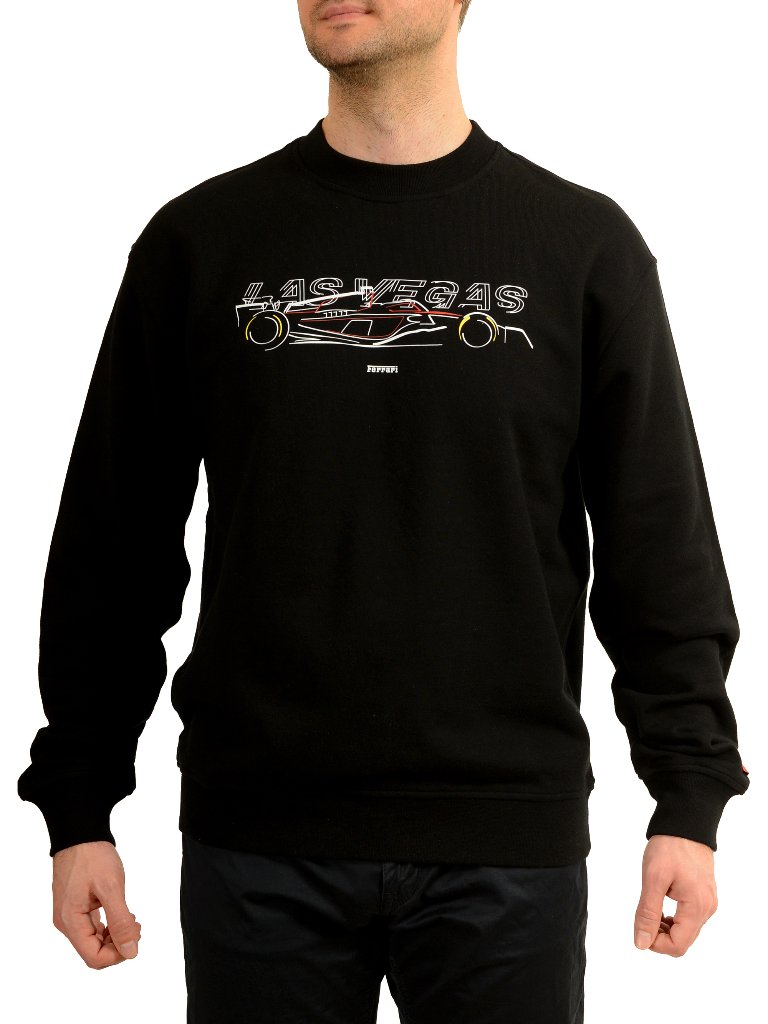 Scuderia Ferrari Men's "Las Vegas" Fleece Long Sleeves Sweatshirt Us M It 50